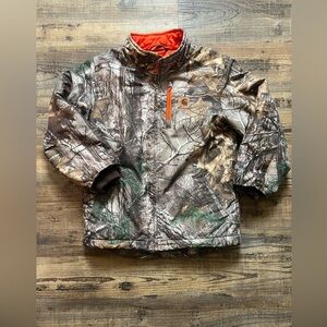 Carhartt Kids Camo Jacket with Orange Accents Outdoor Hunting Sz Md
